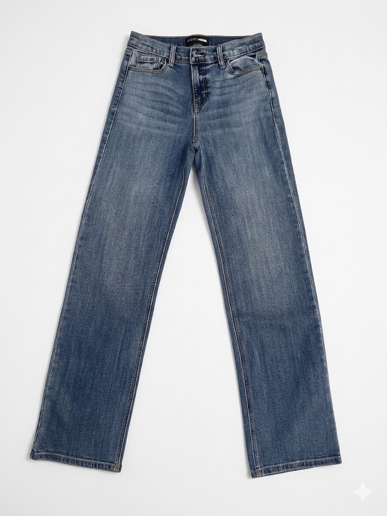 Jean bleu wid leg 