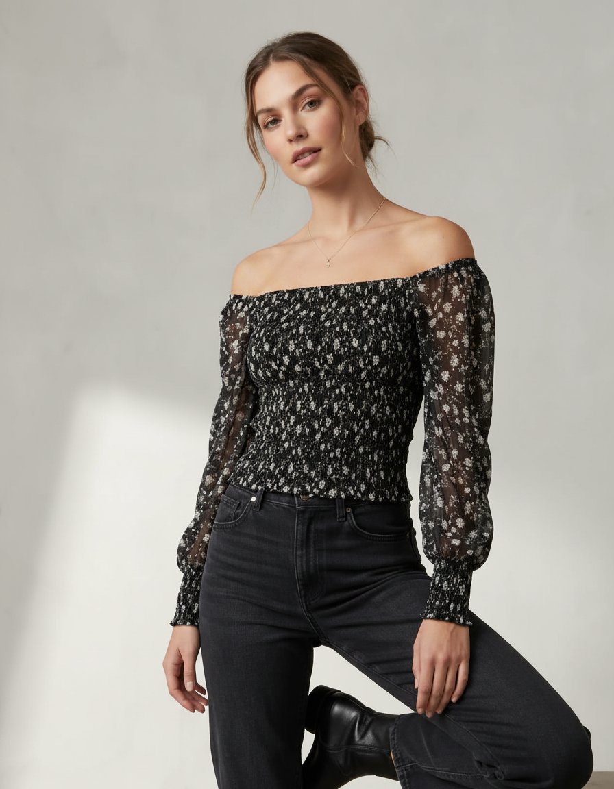 Blouse off shoulder