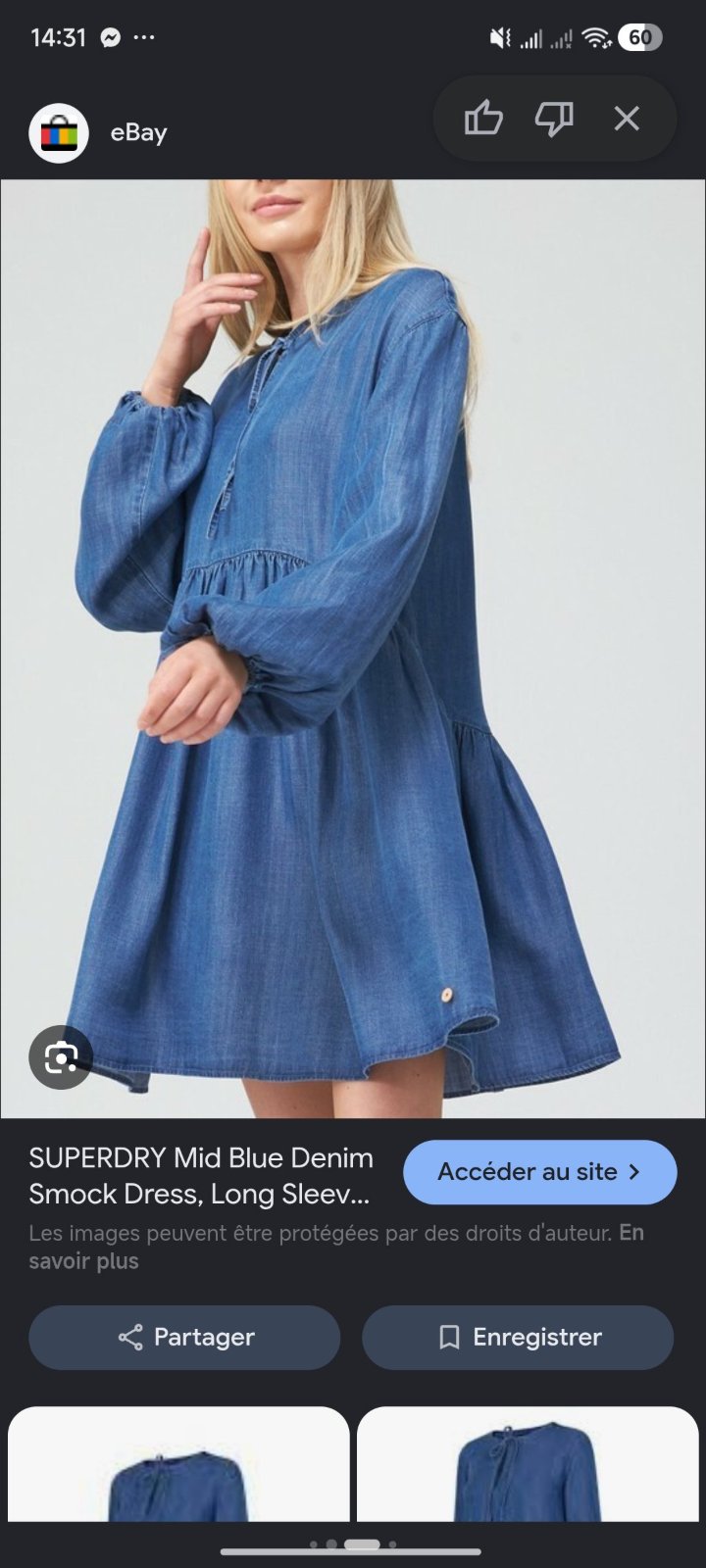 Chemise femme en jean 💙