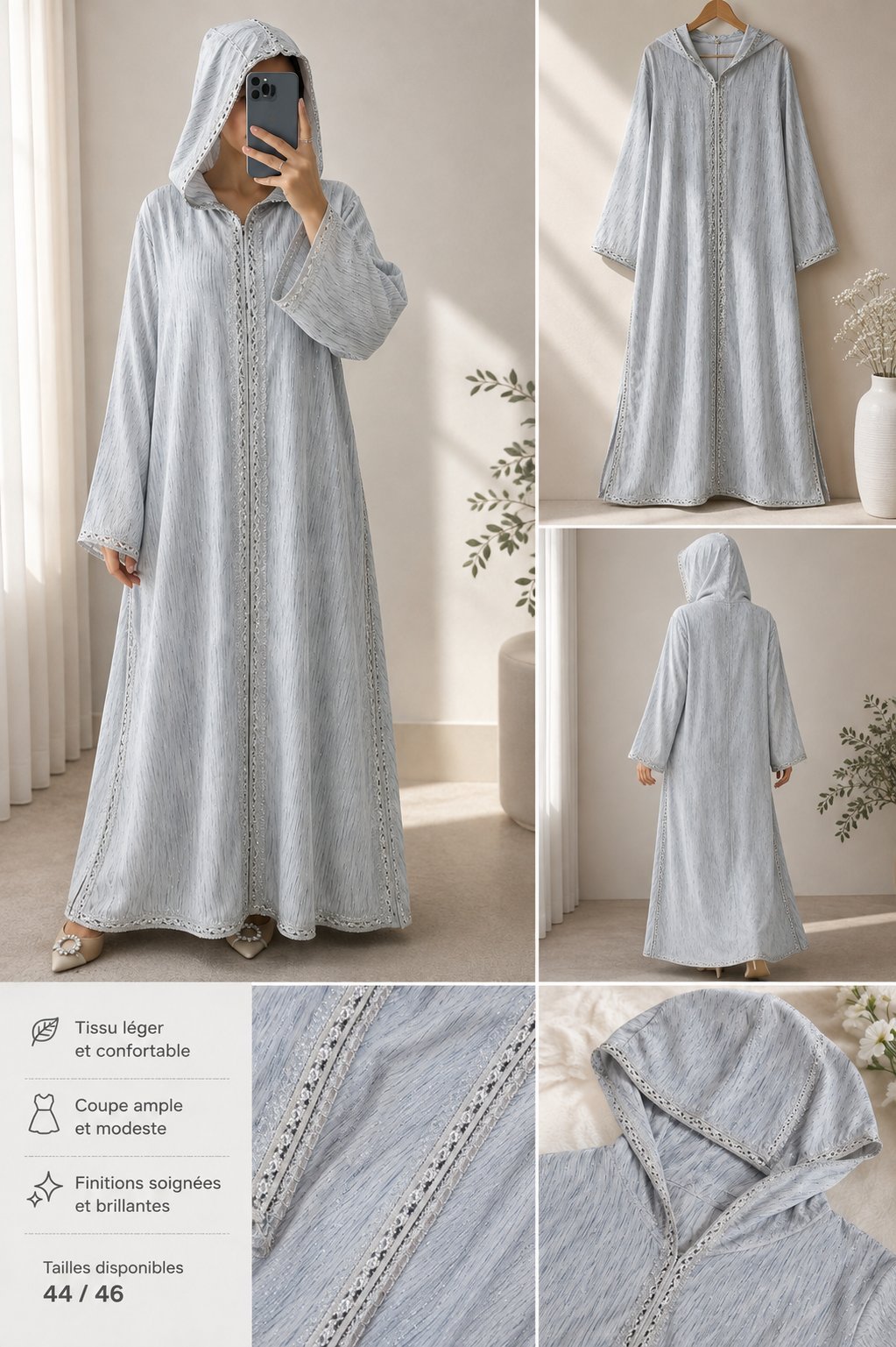 Kaftan en acier Jilbab