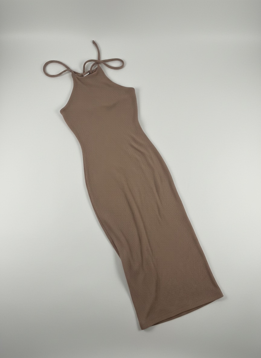 Robe marron beach vibe