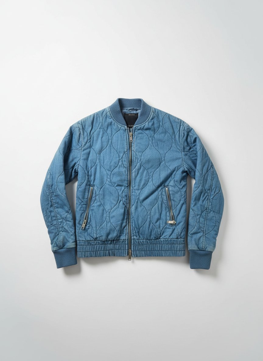 Blouson en jean matlassé 