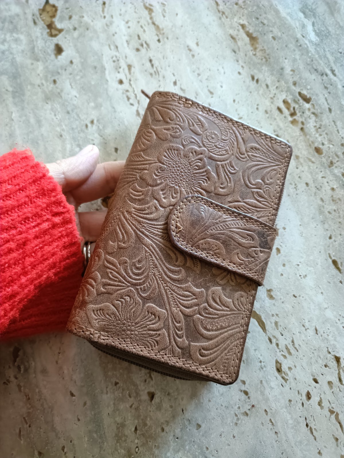 Portefeuille en cuir 