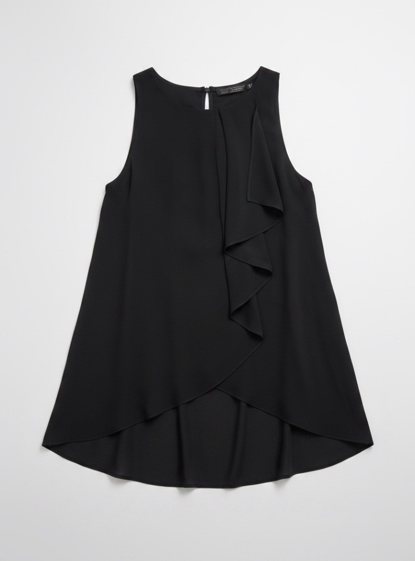 Haut noir sans manches 
