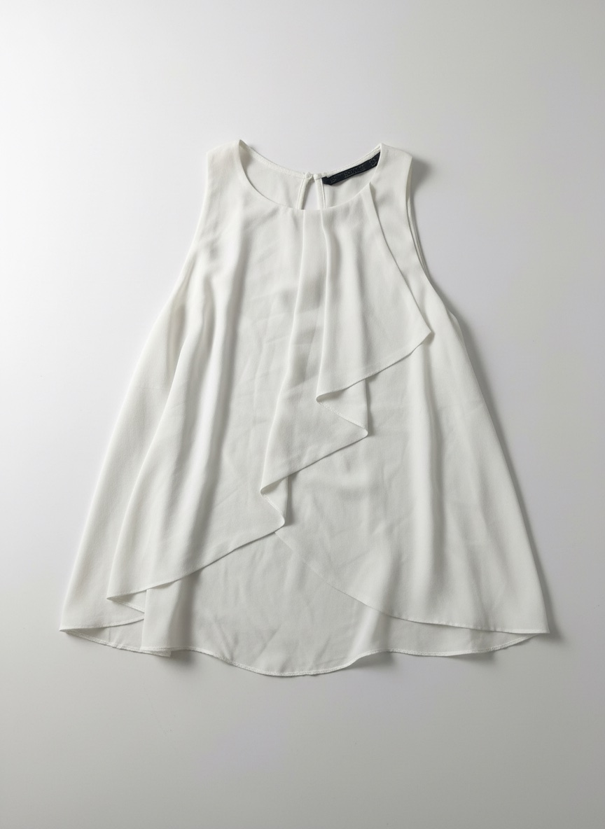 Haut blanc sans manches 
