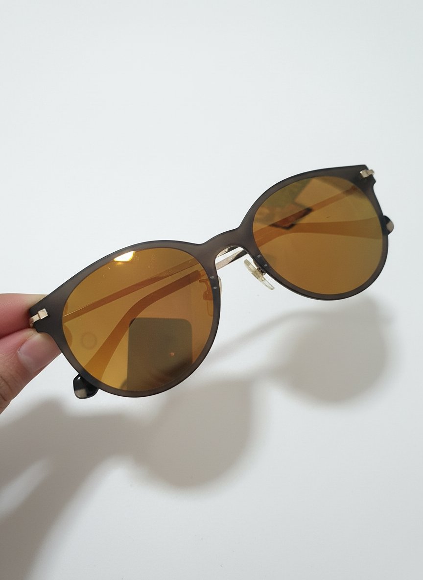 Lunette solaire jaune 
