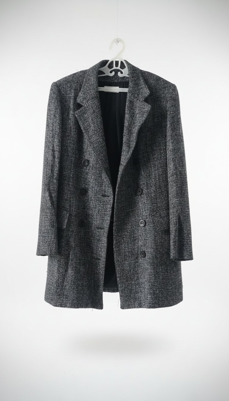 Blazer long en gris
