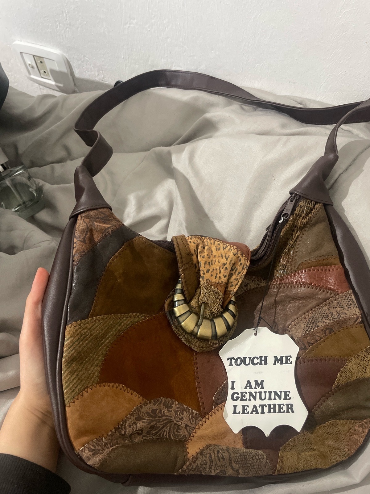 Sac à main vintage en vrai cuir 🤠✨