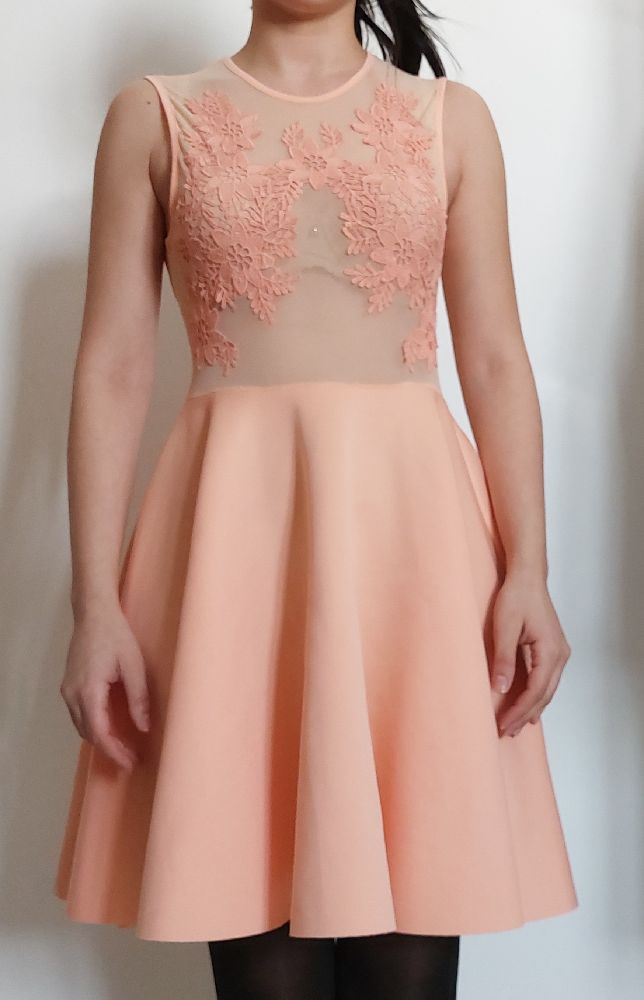 Robe courte saumon 
