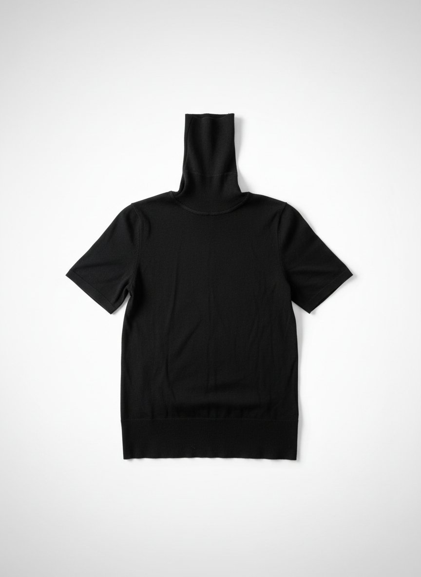 Pull col roulé manches courtes taille XS 