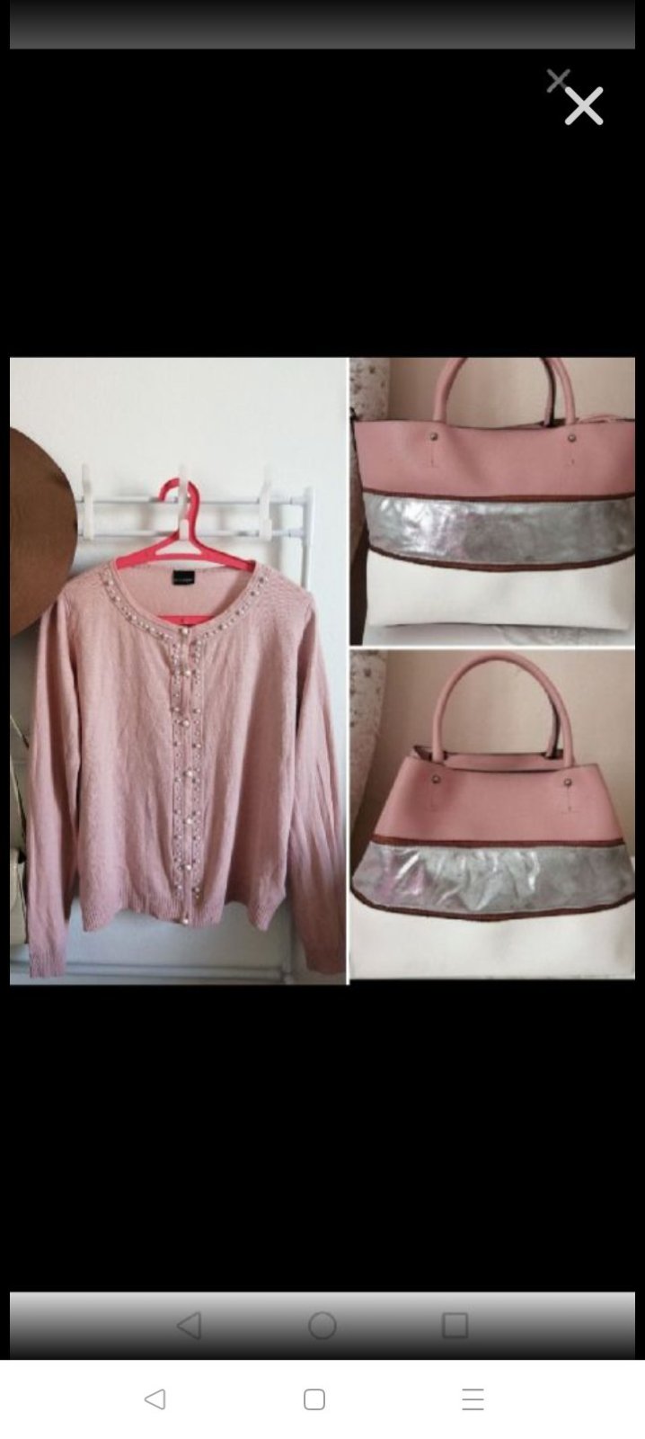 Pull gilet+sac à main 2en1
