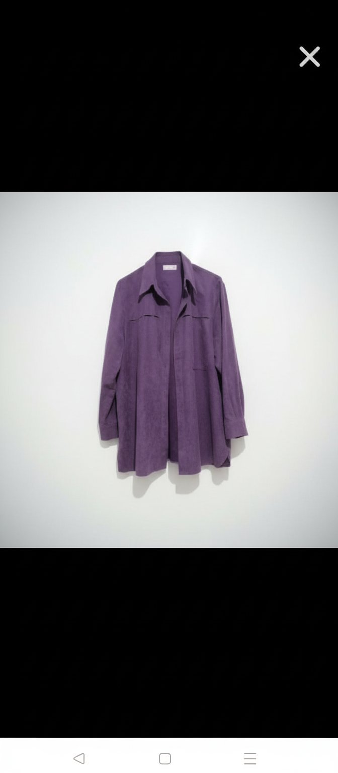 Chemise oversize daim