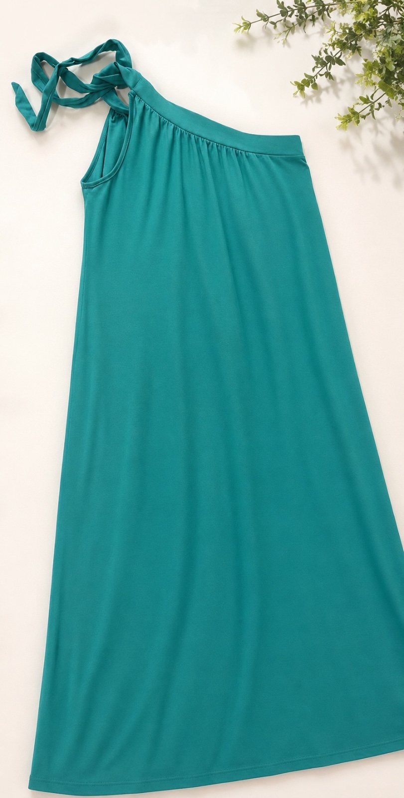 Robe shein bleu vert