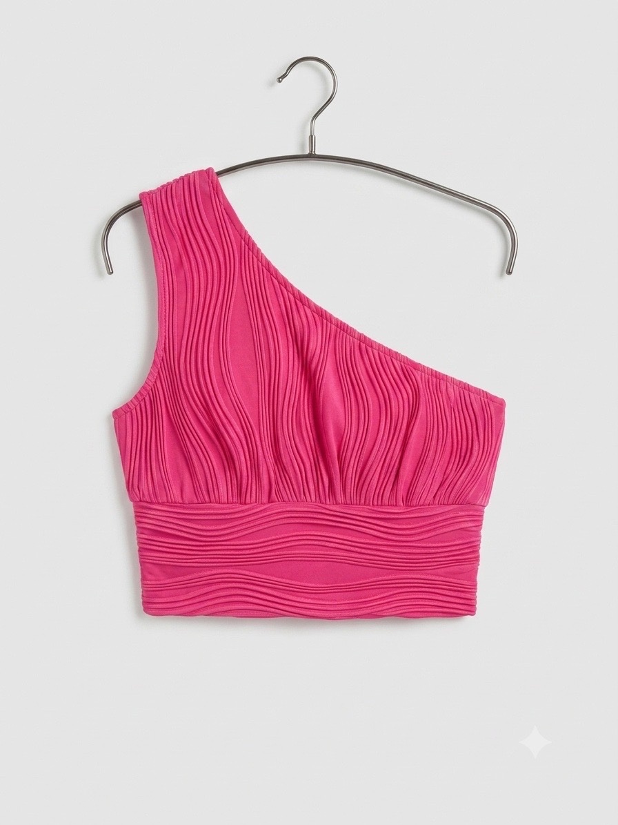 Crop top rose fushia