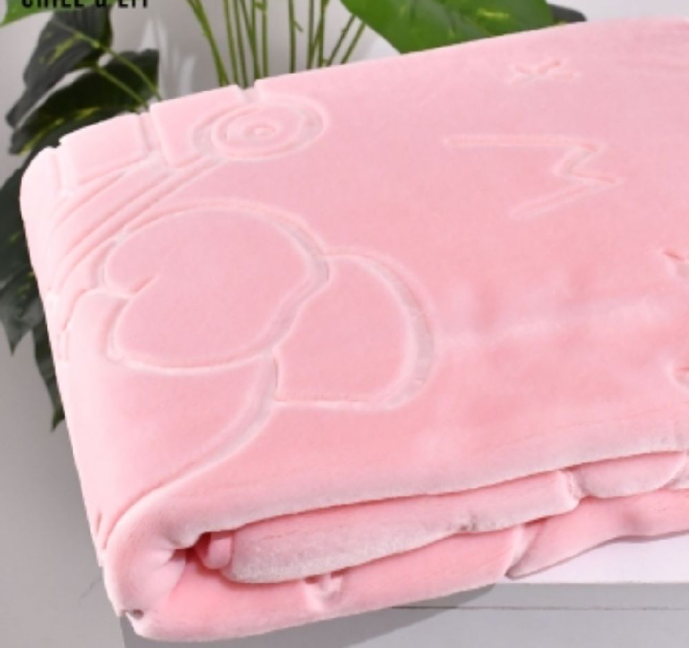 couverture bébé rose