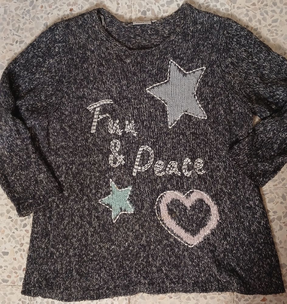 pull gris c&a