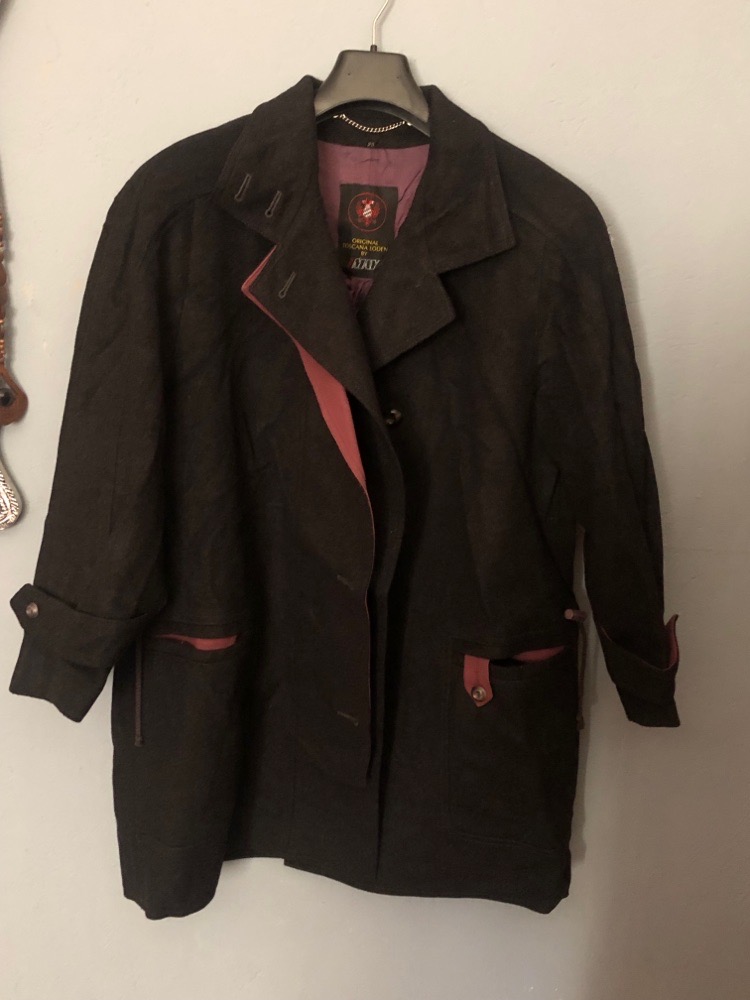 Vintage Original Toscana Loden by May Wool Black Women's  short coat