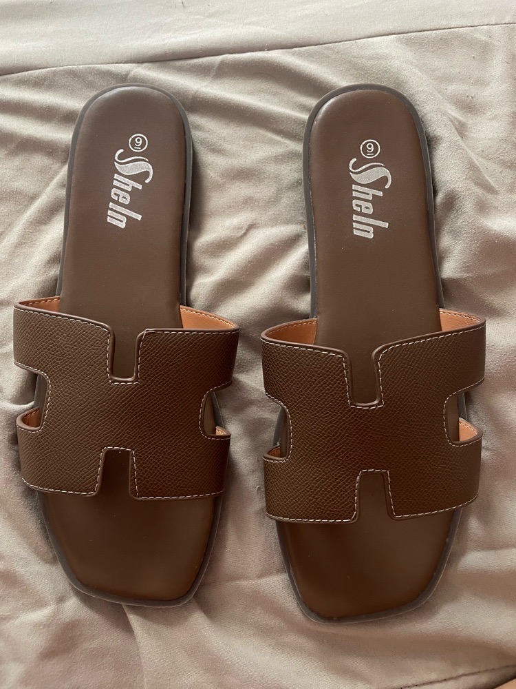Flat slip-on sandals
