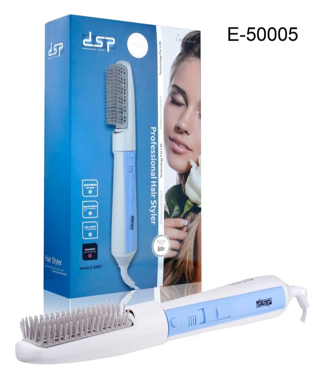 Sèche-cheveux pratique et léger pour un usage quotidien. Il permet un séchage simple avec un résultat propre et bien structuré.
