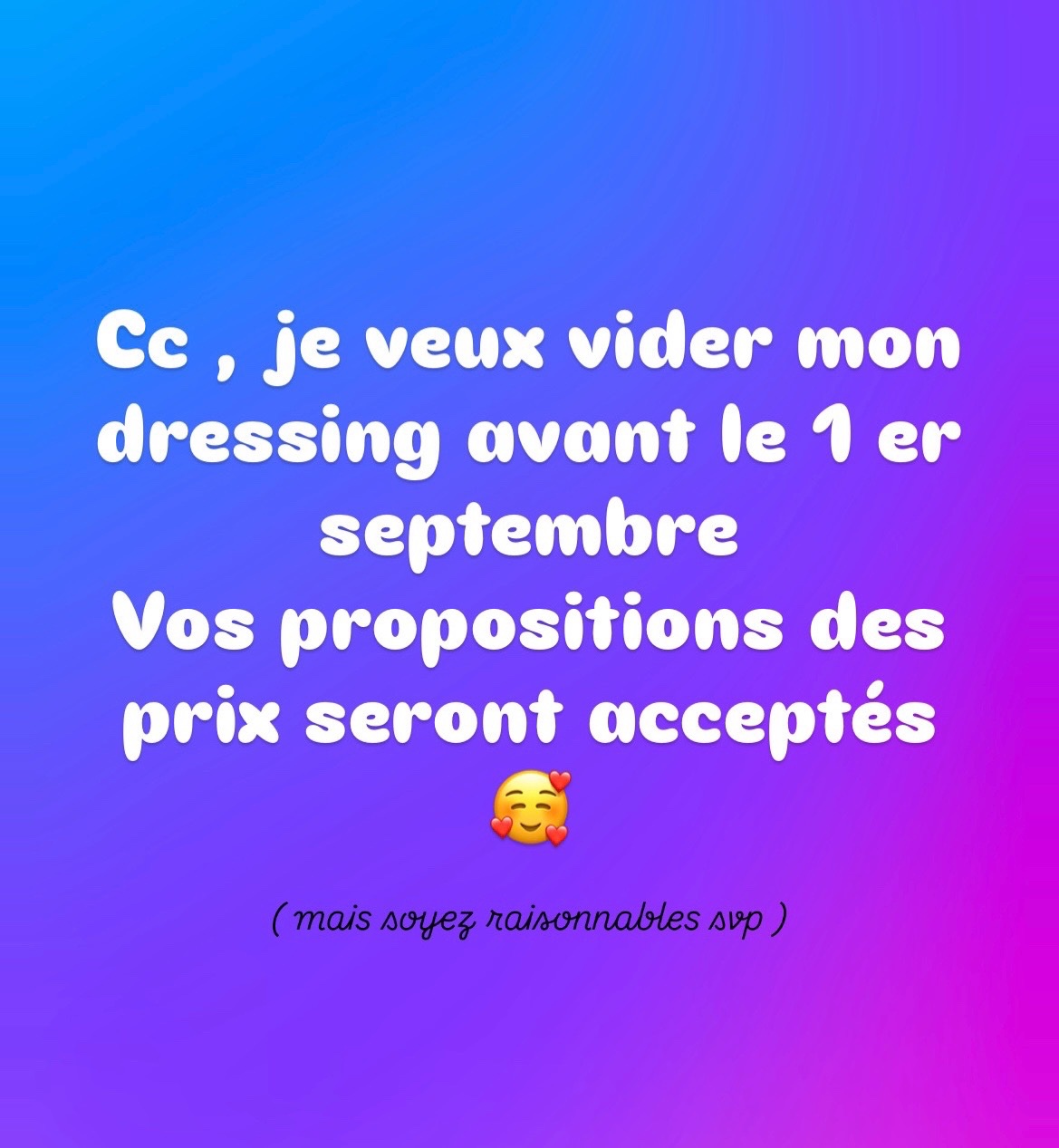 Offre intéressante ‼️