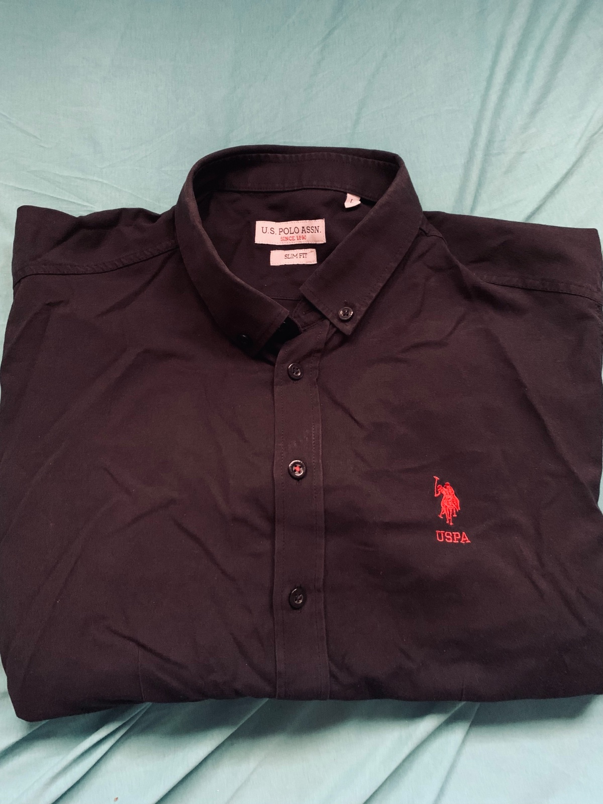 Chemise us polo noir taille L