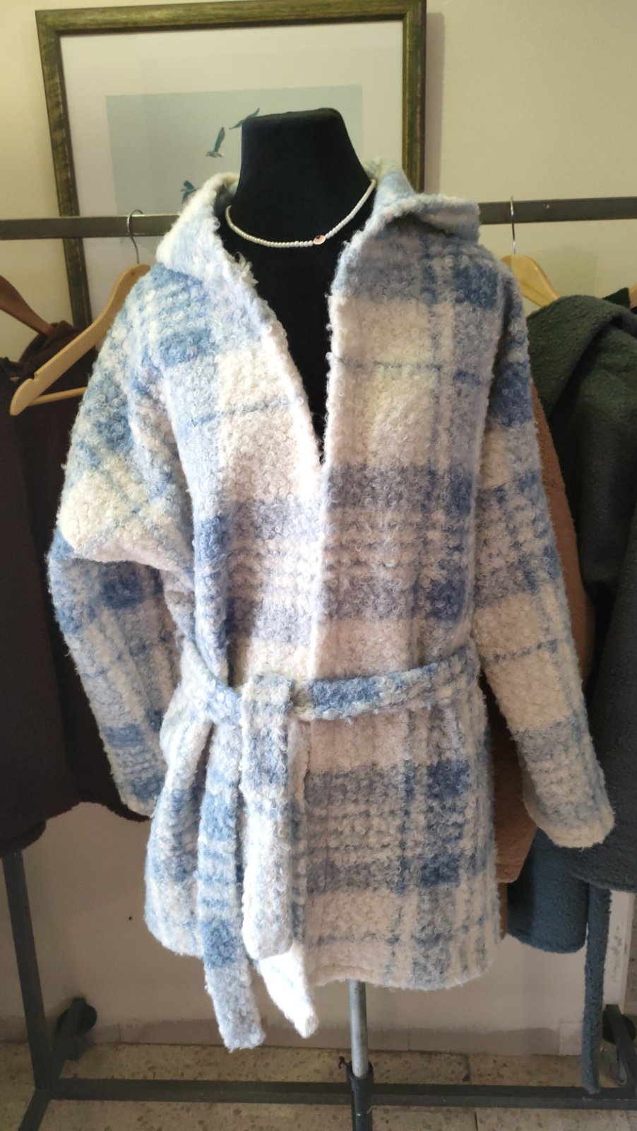 Gilet tissu bouclé dafdoufa