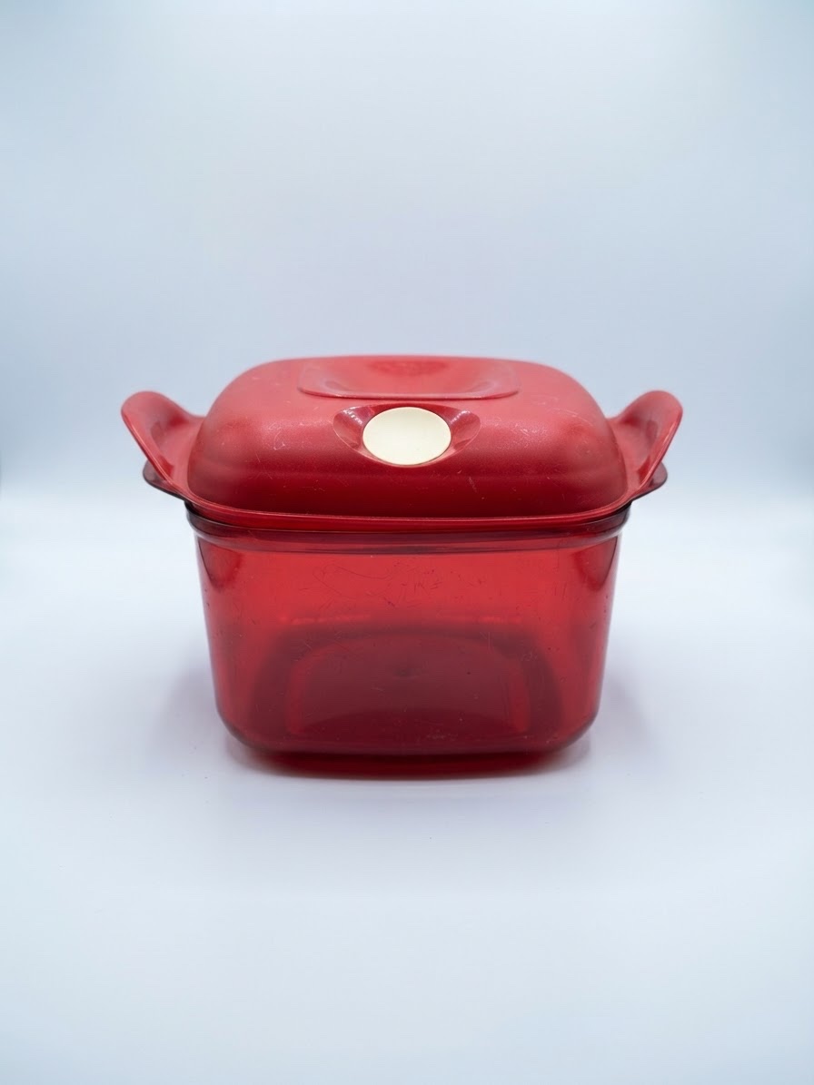 Tupperware Plat CrystalPop carré 1,9l réchauffage micro-ondes