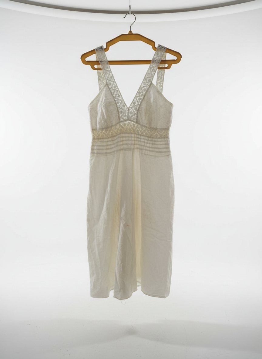 Robe de plage blanche avec des détails en dentelle
