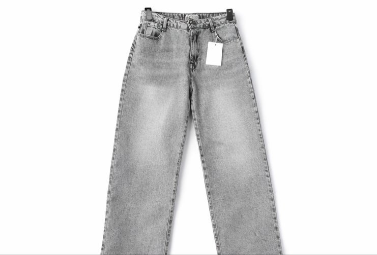 Jean gris large 