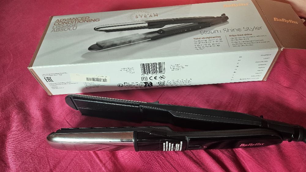 BABYLISS ST496E STEAM SHINE STYLER
