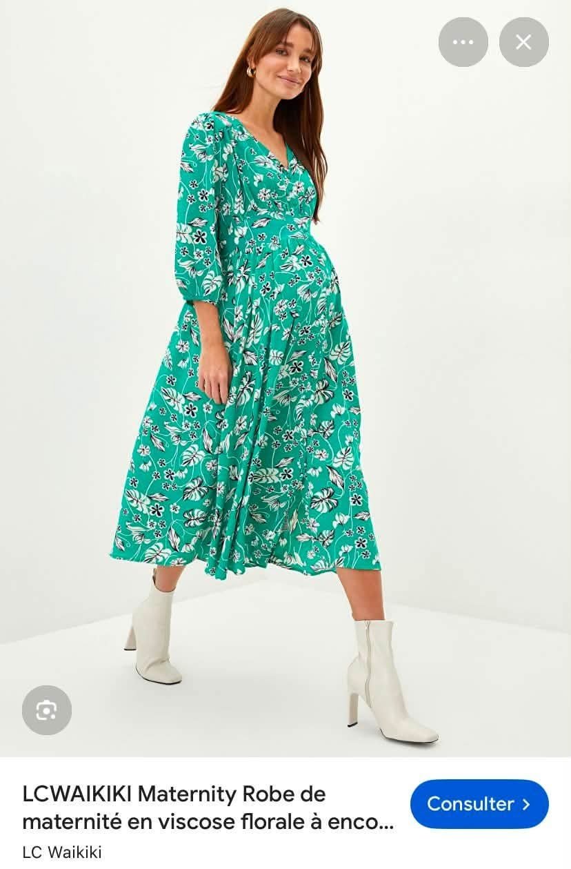 Robe maternité cloche fleurie