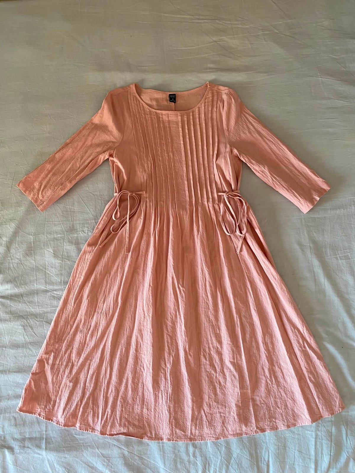 Robe midi de couleur rose poudré 