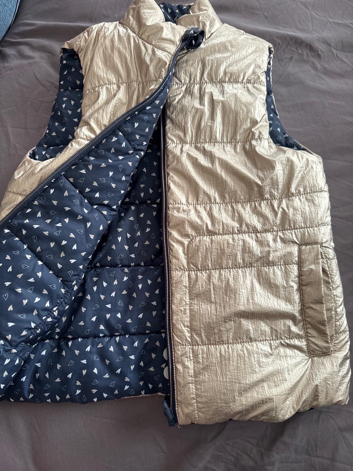 Doudoune sans manches double face