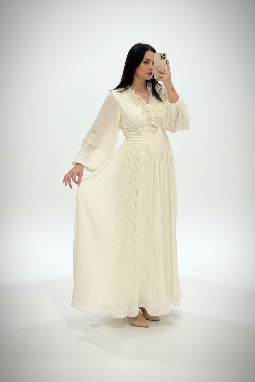 Robe fiançaille pour voilée et non voilée 