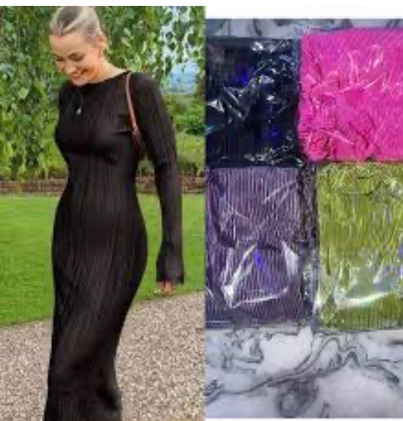 Robe plissé shein