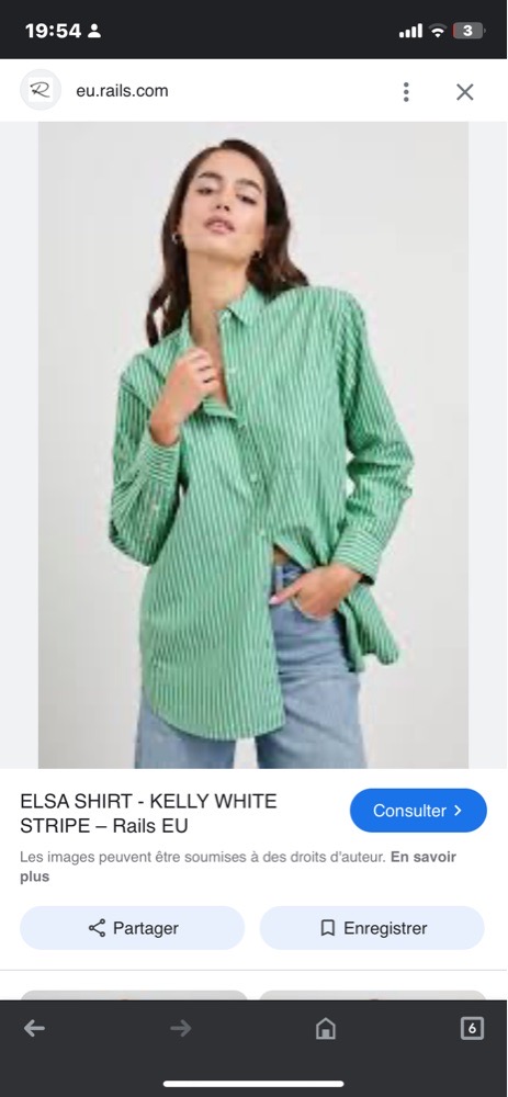 Chemise rayee