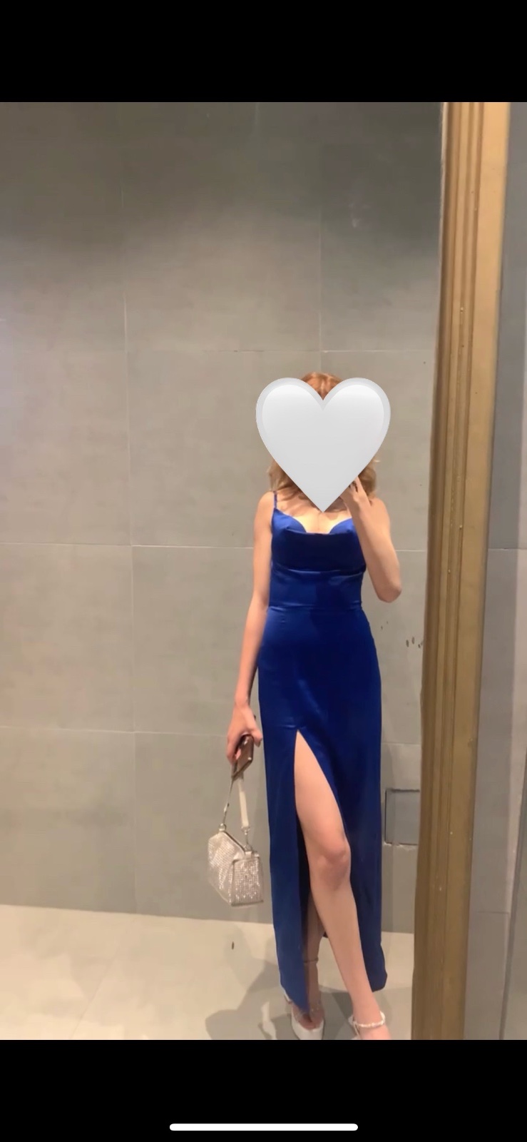 Robe soiree bleu 
