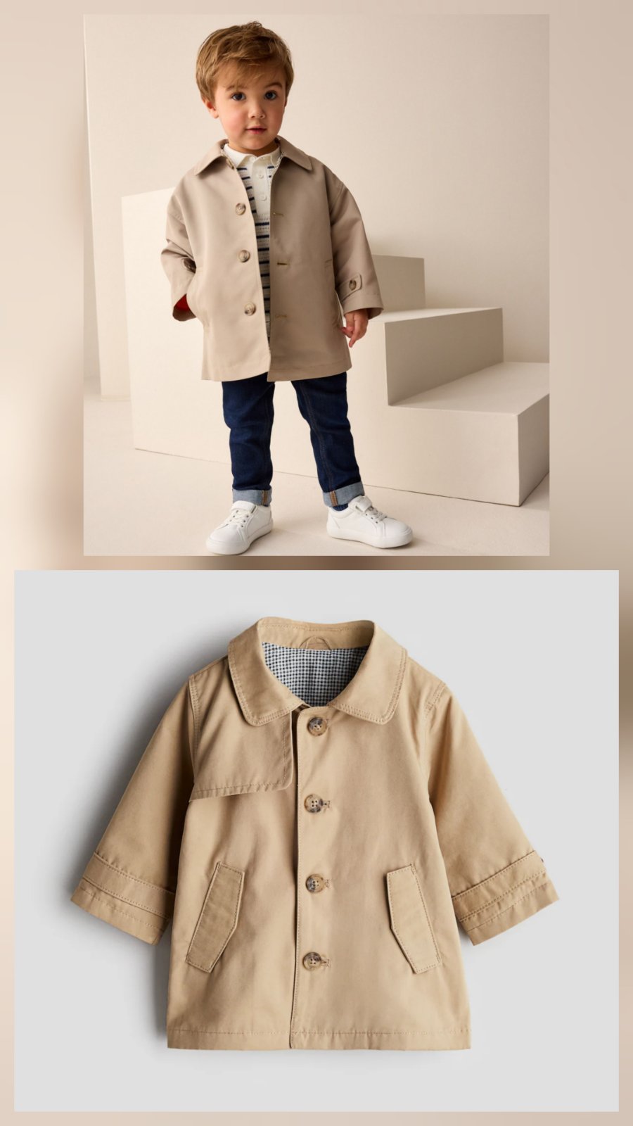 Trench-coat bébé 12 mois de H&M 