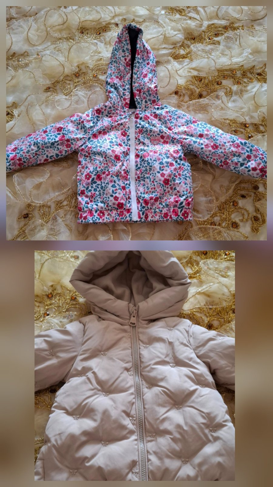 Lot Deux manteaux GUESS et H&M 12-18 mois 