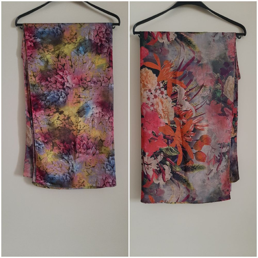 🌹🌻foulard double face🌹🌻