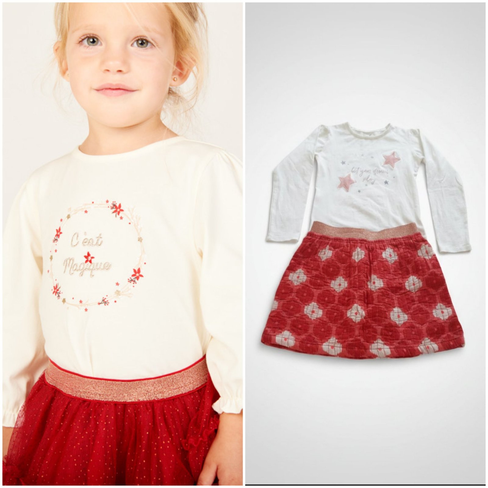 Ensemble fillette 8 ans  en coton 