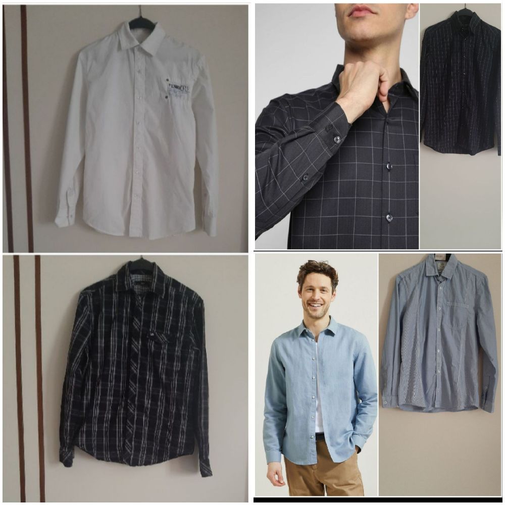 4 chemises homme taille M et 100% Cotton 