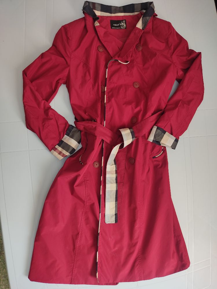 Trench taille s/m tissus khfif