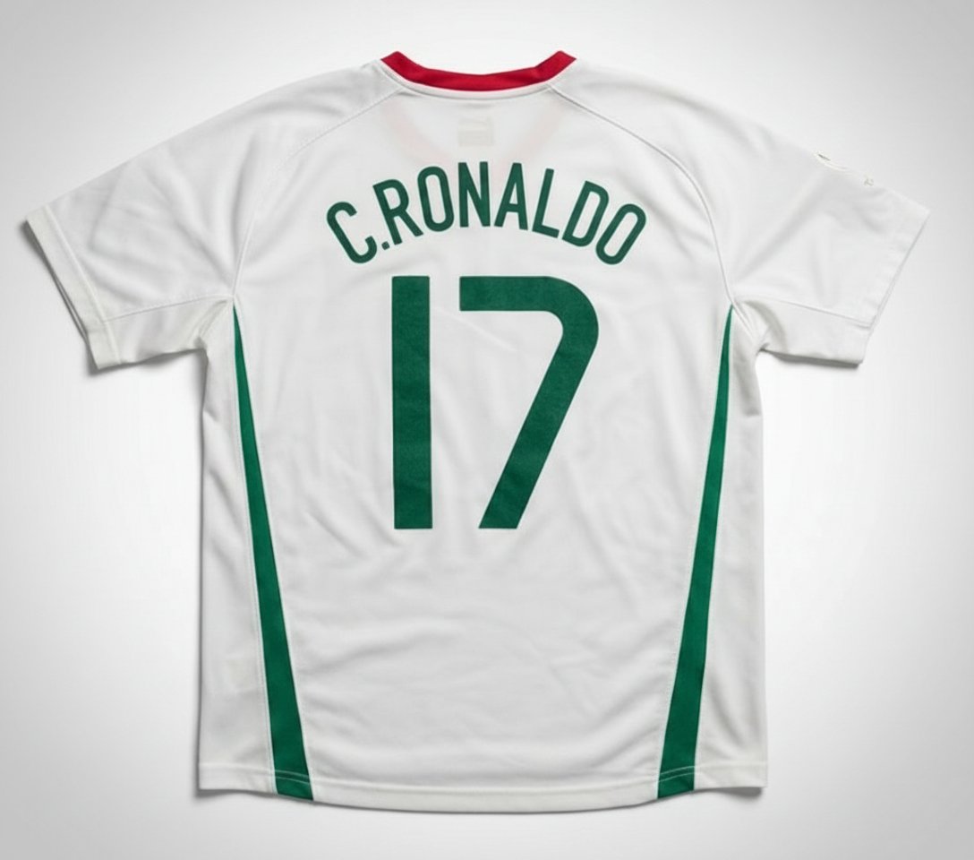 Maillot Portugal Vintage – N°17 – État Satisfaisant