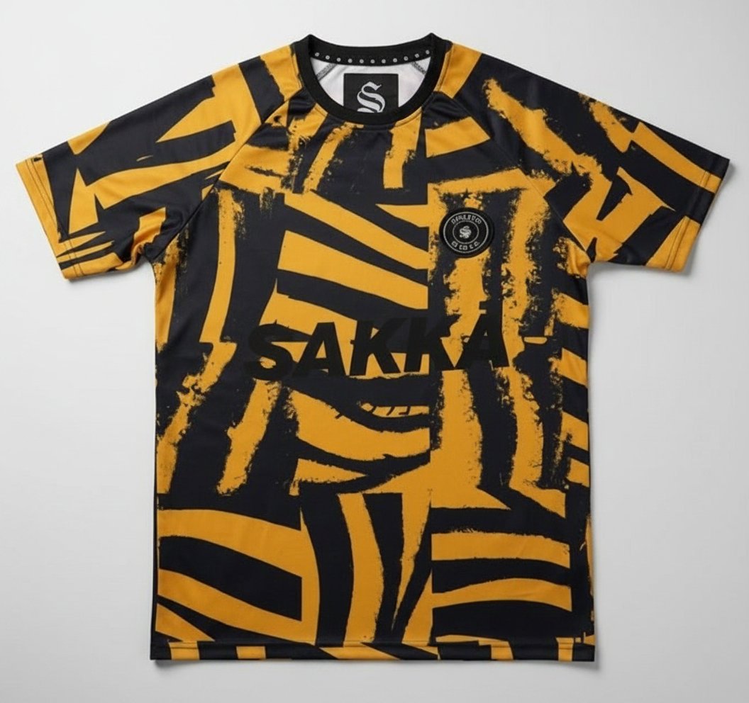 Maillot Sakka – Black & Gold – Design Moderne