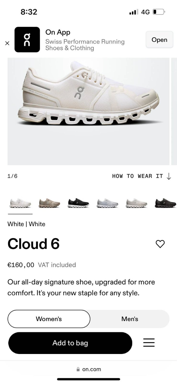 On cloud blanc 