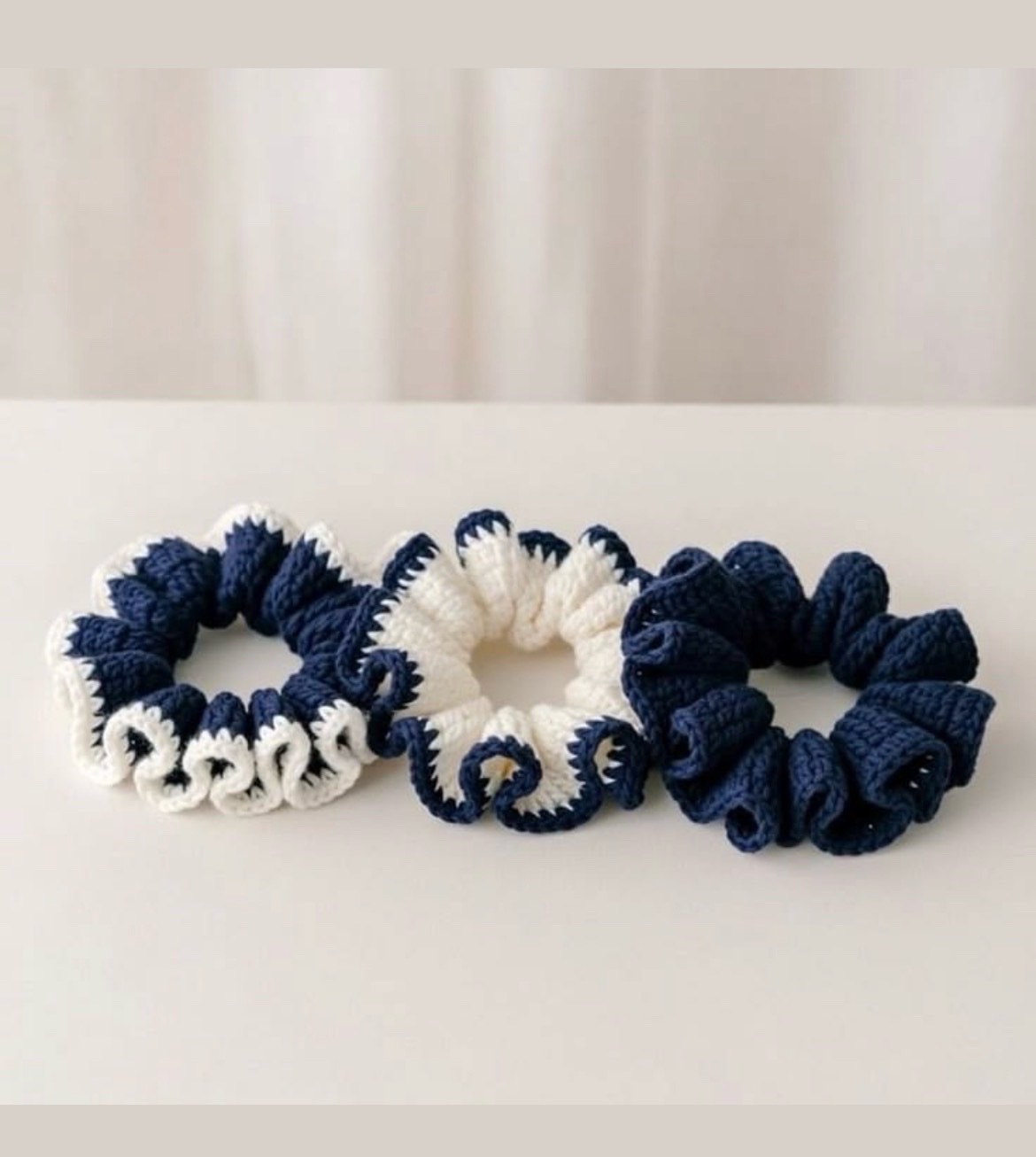 Pack de 3 chouchou crochet hand made