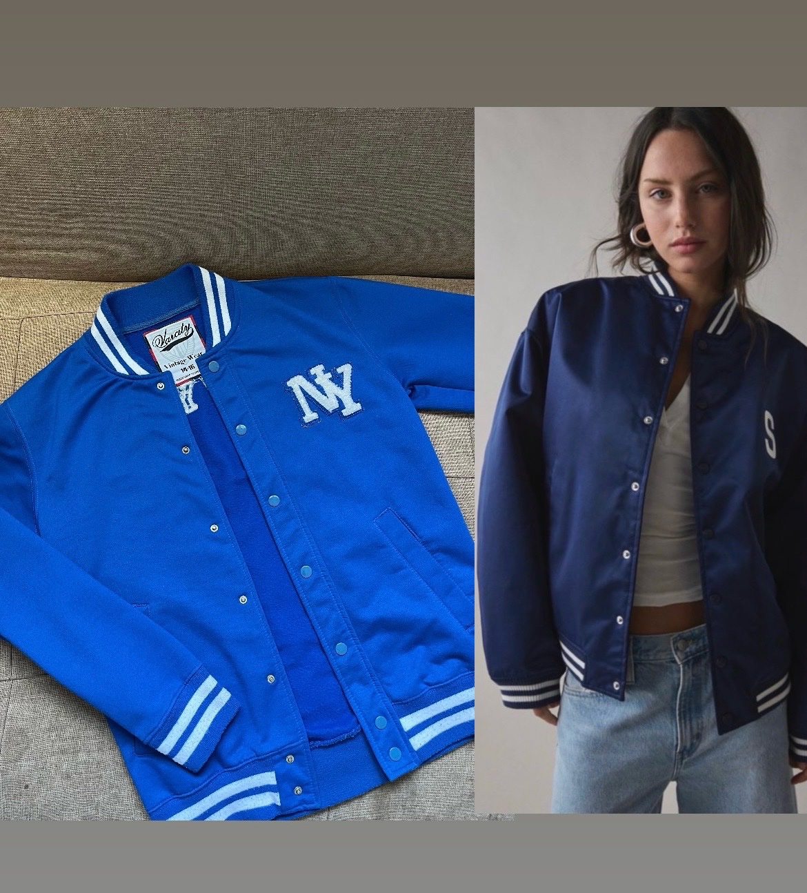 Veste vintage bleu