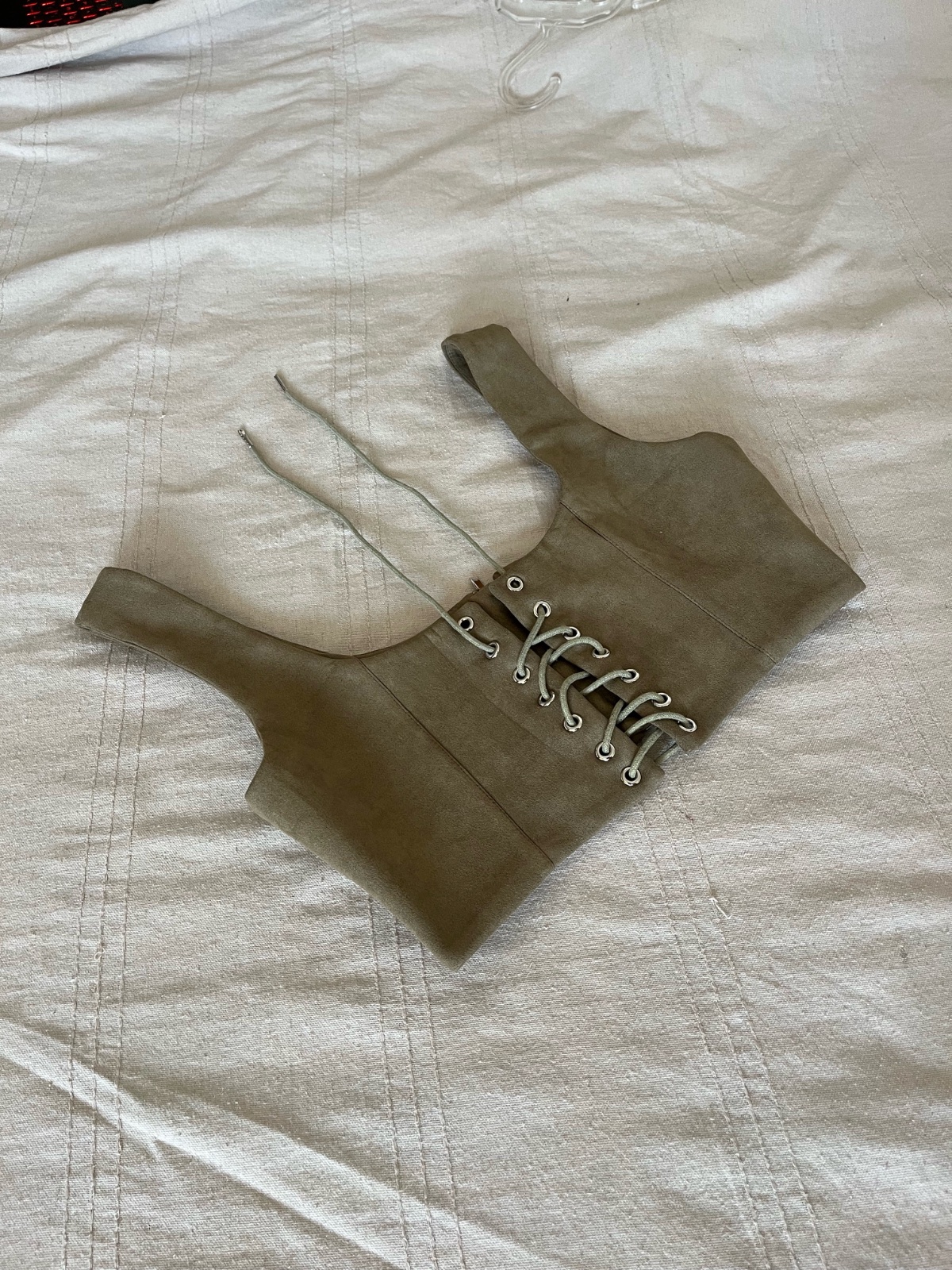 Crop top veloure