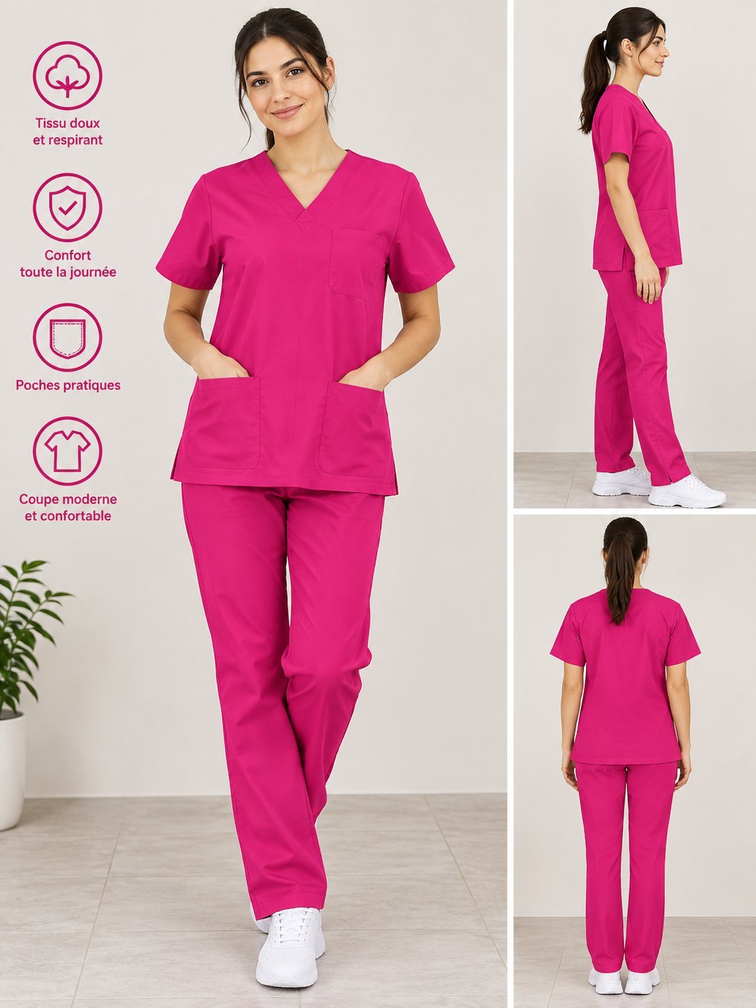 Casaque rose taille 38 /40